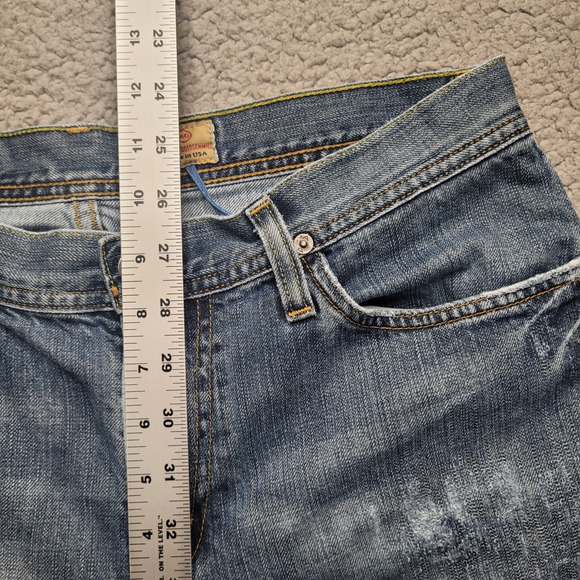 AG Adriano Goldschmied Jeans Mens 33x32 Blue Denim The Fillmore Bootcut Casual - Picture 10 of 12